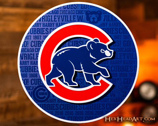 Chicago Cubs CRAFT SERIES 3D Embossed Metal Wall Art