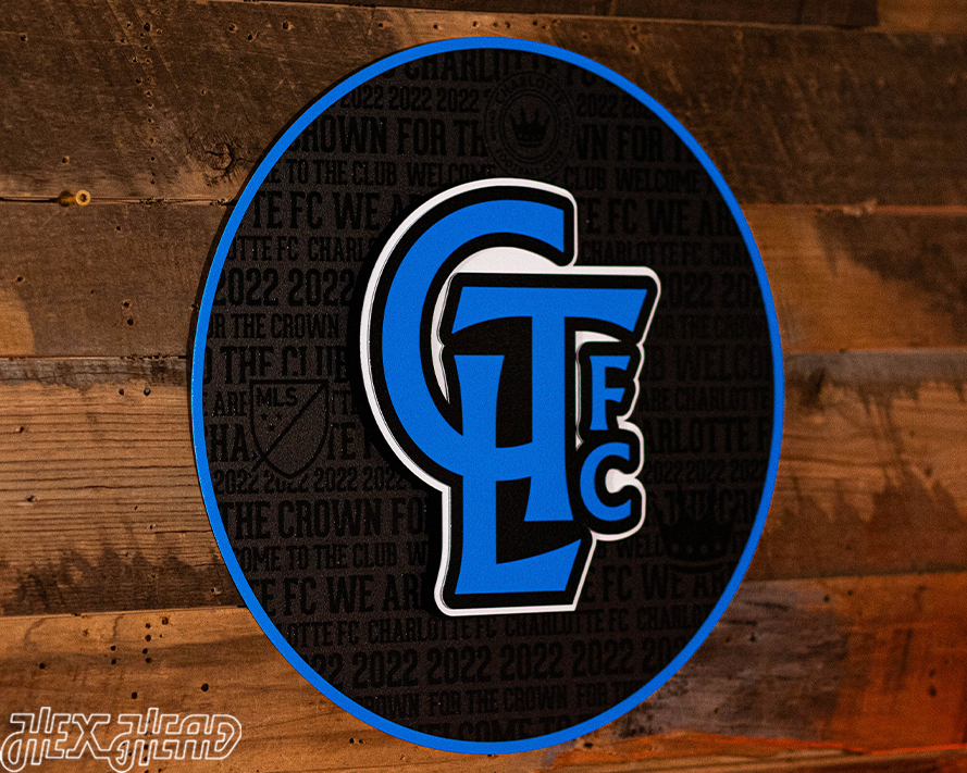 Charlotte FC CRAFT SERIES 3D Embossed Metal Wall Art