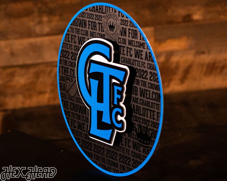 Charlotte FC CRAFT SERIES 3D Embossed Metal Wall Art