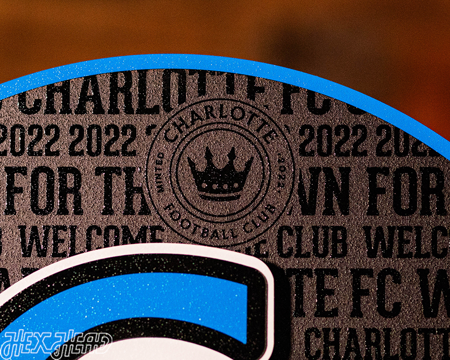 Charlotte FC CRAFT SERIES 3D Embossed Metal Wall Art