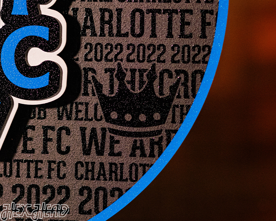 Charlotte FC CRAFT SERIES 3D Embossed Metal Wall Art