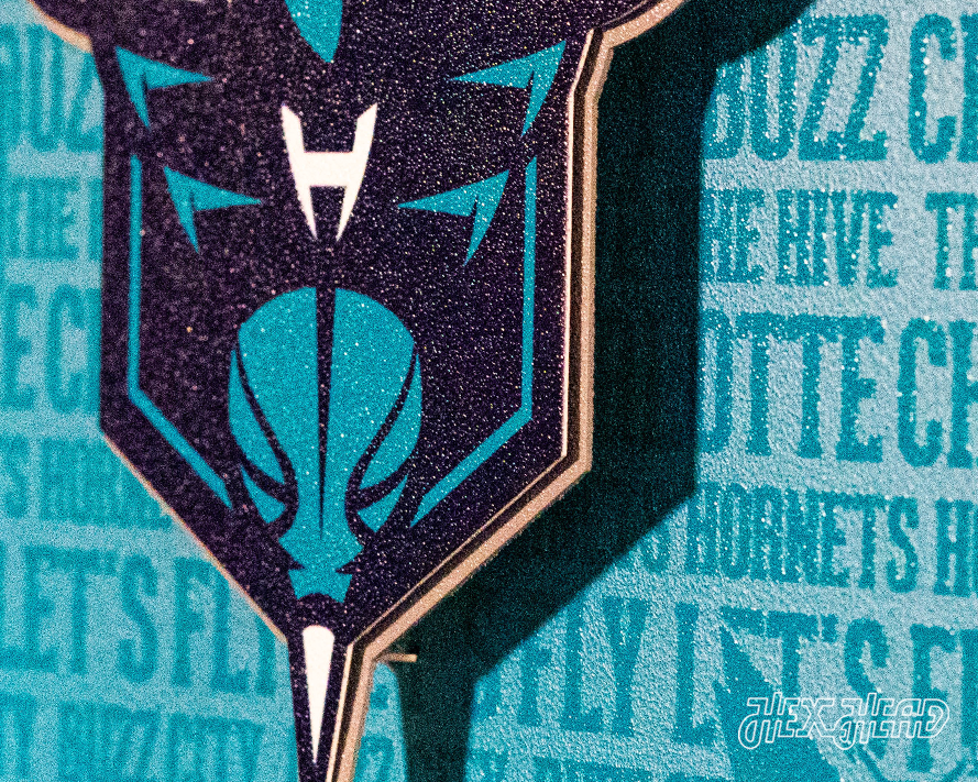 Charlotte Hornets CRAFT SERIES 3D Embossed Metal Wall Art