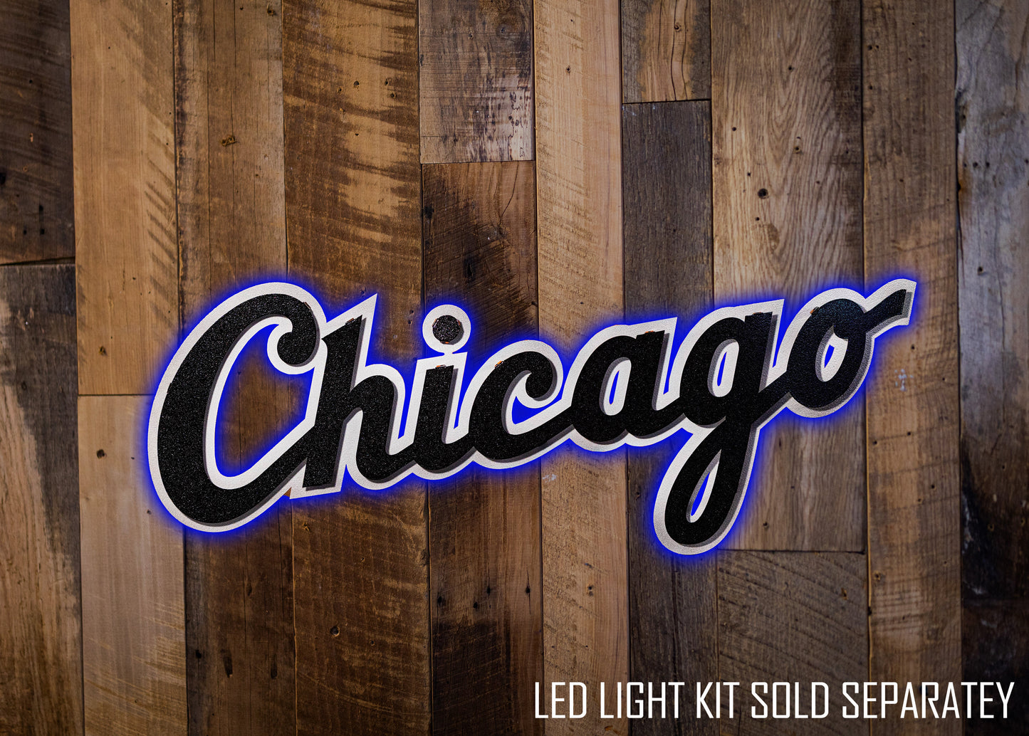 Chicago White Sox Chicago Logo 3D Metal Wall Art