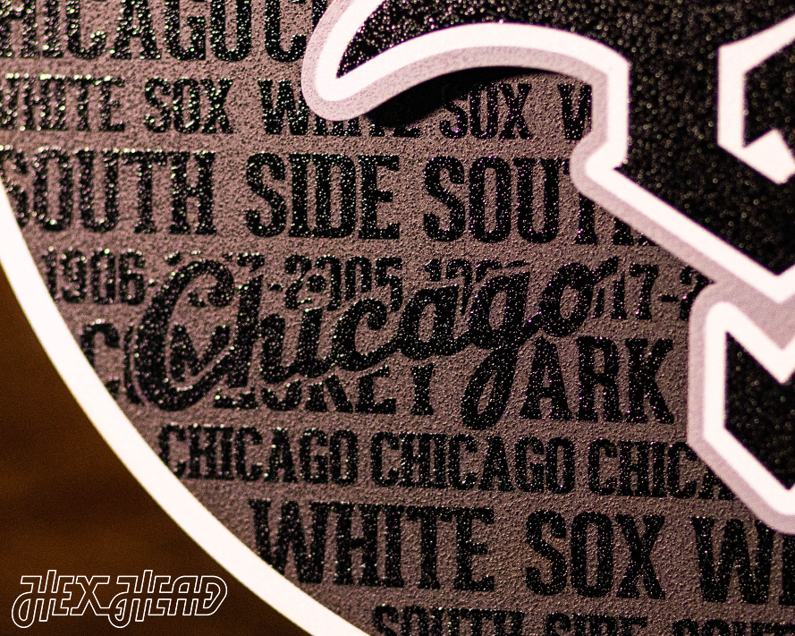 Chicago White Sox Chicago Logo CRAFT SERIES 3D Metal Wall Art