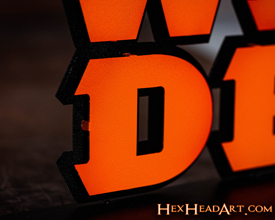 Cincinnati Bengals "WHO DEY" 3D Vintage Metal Wall Art