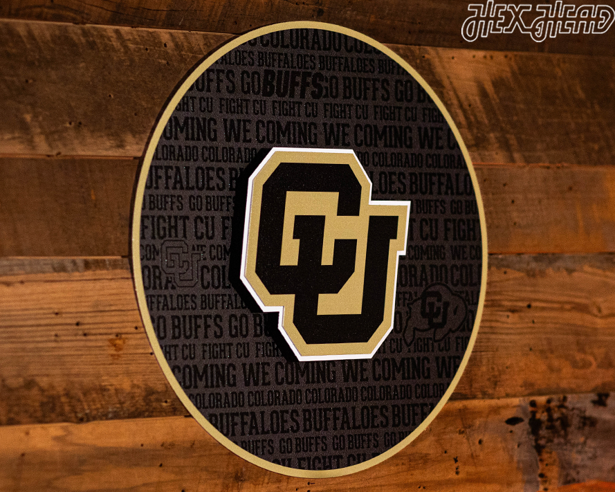 Colorado Buffaloes CRAFT SERIES 3D Embossed Metal Wall Art