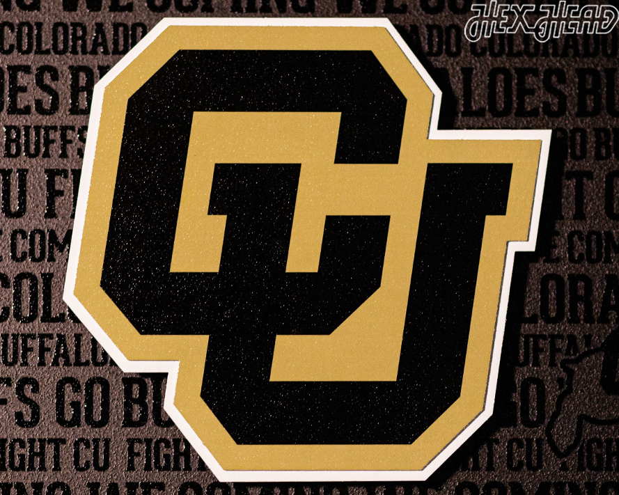 Colorado Buffaloes CRAFT SERIES 3D Embossed Metal Wall Art