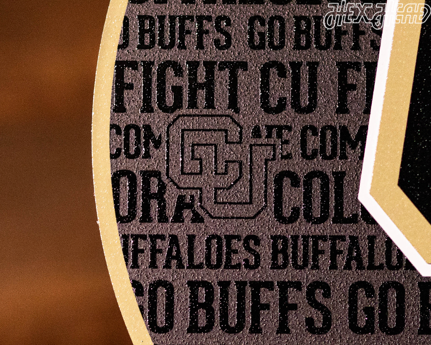 Colorado Buffaloes CRAFT SERIES 3D Embossed Metal Wall Art