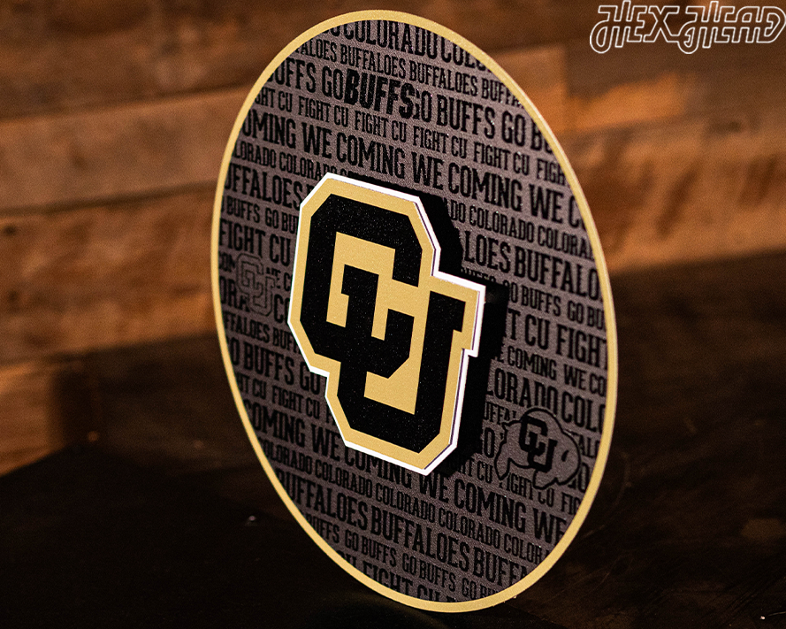 Colorado Buffaloes CRAFT SERIES 3D Embossed Metal Wall Art