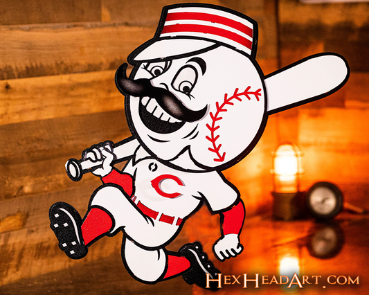 Cincinnati Reds Mr. Red 3D Metal Wall Art