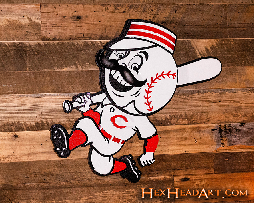 Cincinnati Reds Mr. Red 3D Metal Wall Art