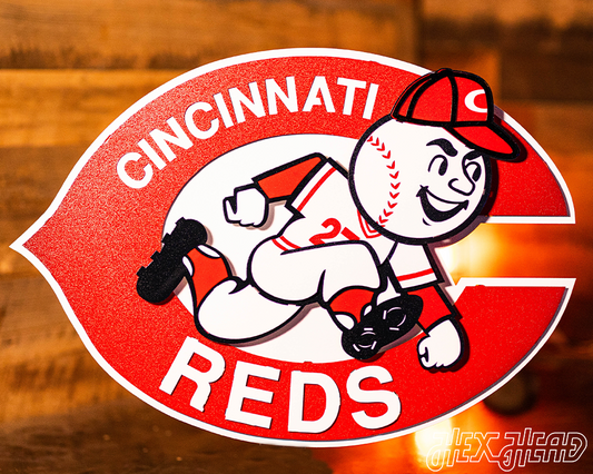 Cincinnati Reds 1974 3D Vintage Metal Wall Art