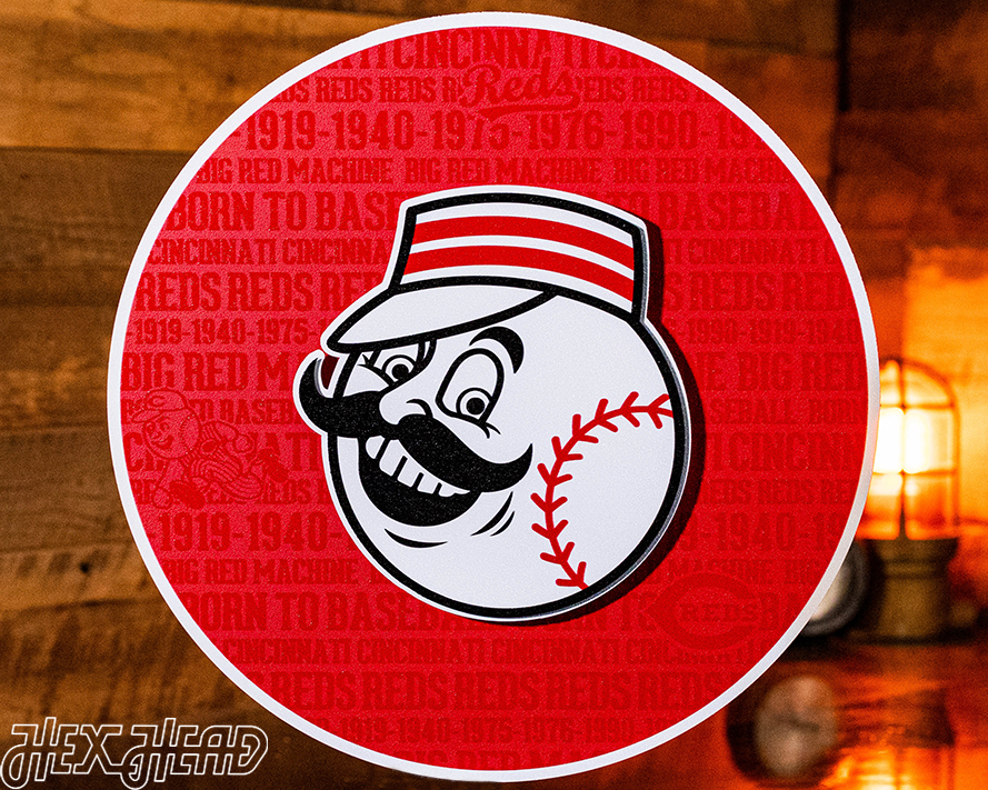 Cincinnati Reds CRAFT SERIES 3D Embossed Metal Wall Art