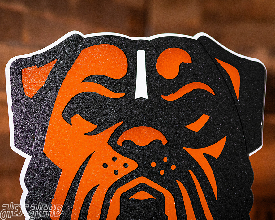 Cleveland Browns Bulldog Head 3D Metal Wall Art