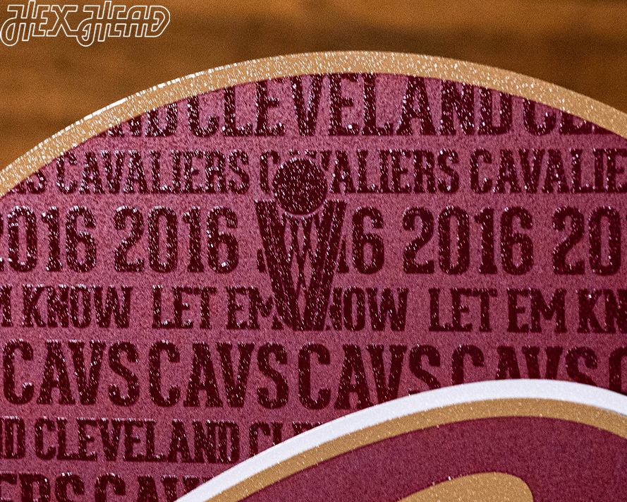 Cleveland Cavaliers CRAFT SERIES 3D Embossed Metal Wall Art