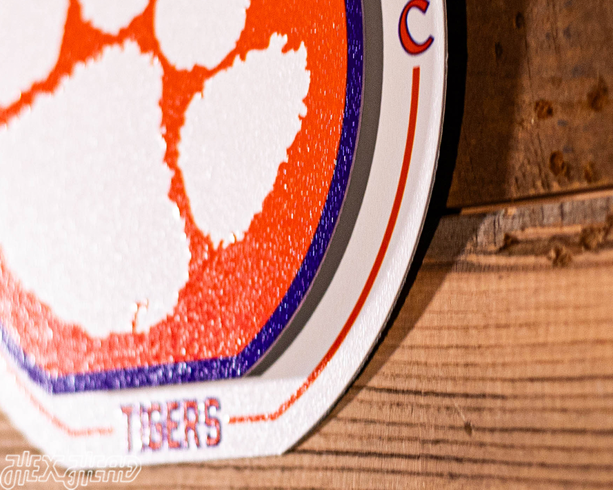 Clemson Tigers "Double Play" On the Shelf or on the Wall Art