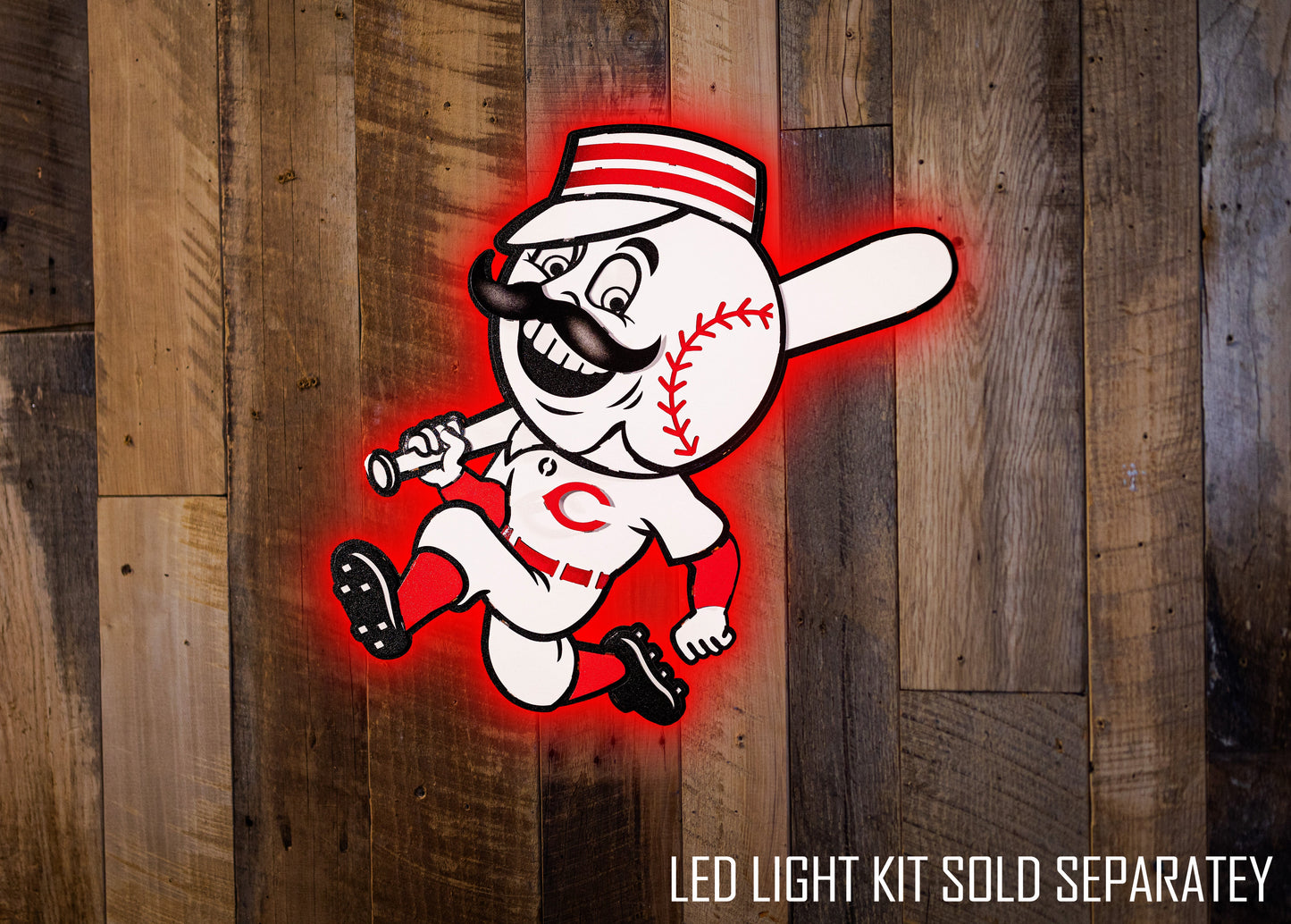 Cincinnati Reds Mr. Red 3D Metal Wall Art