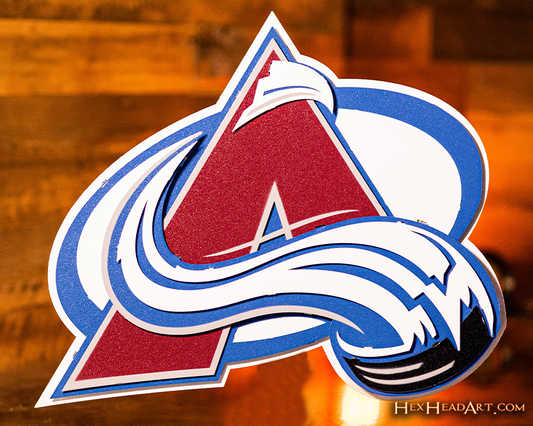 Colorado Avalanche NHL 3D Vintage Metal Wall Art