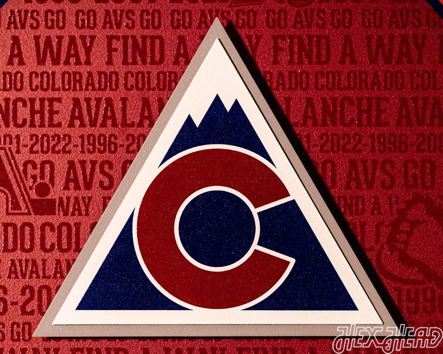 Colorado Avalanche CRAFT SERIES 3D Embossed Metal Wall Art