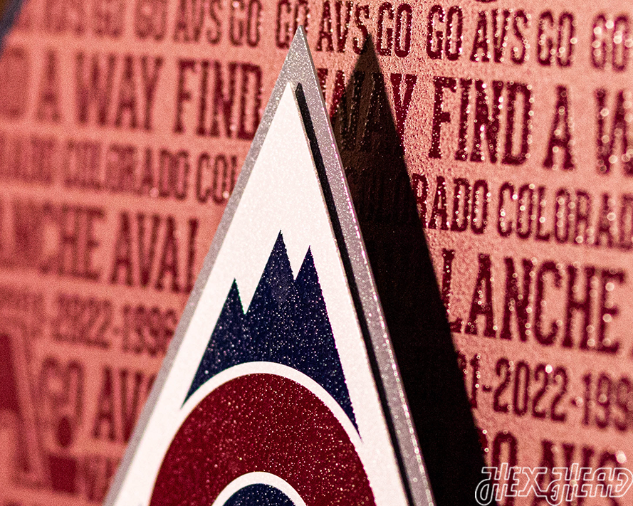 Colorado Avalanche CRAFT SERIES 3D Embossed Metal Wall Art