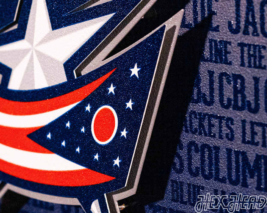 Columbus Blue Jackets CRAFT SERIES 3D Embossed Metal Wall Art