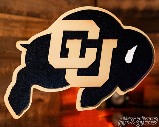 Colorado Buffaloes 3D Vintage Metal Wall Art