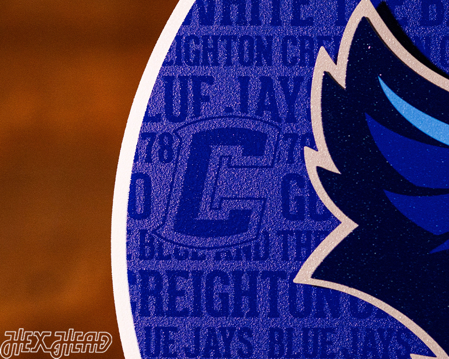 Creighton Blue Jays  CRAFT SERIES 3D Embossed Metal Wall Art