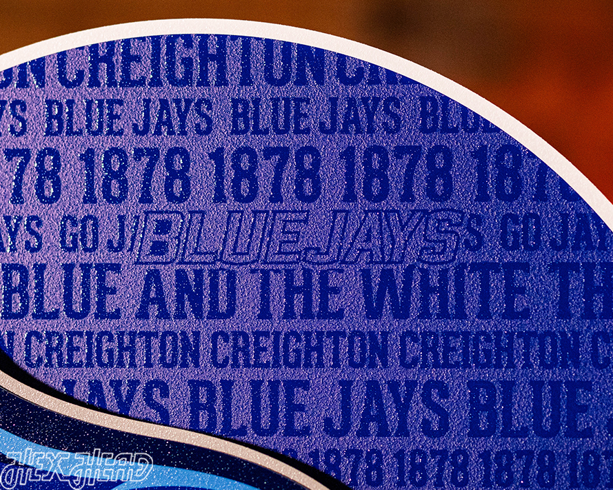 Creighton Blue Jays  CRAFT SERIES 3D Embossed Metal Wall Art