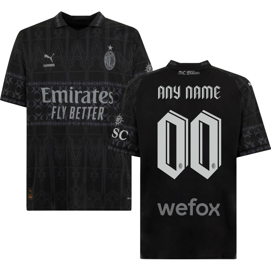 Milan AC x Pleasures Dark Version Jersey 2023/24 Men`s