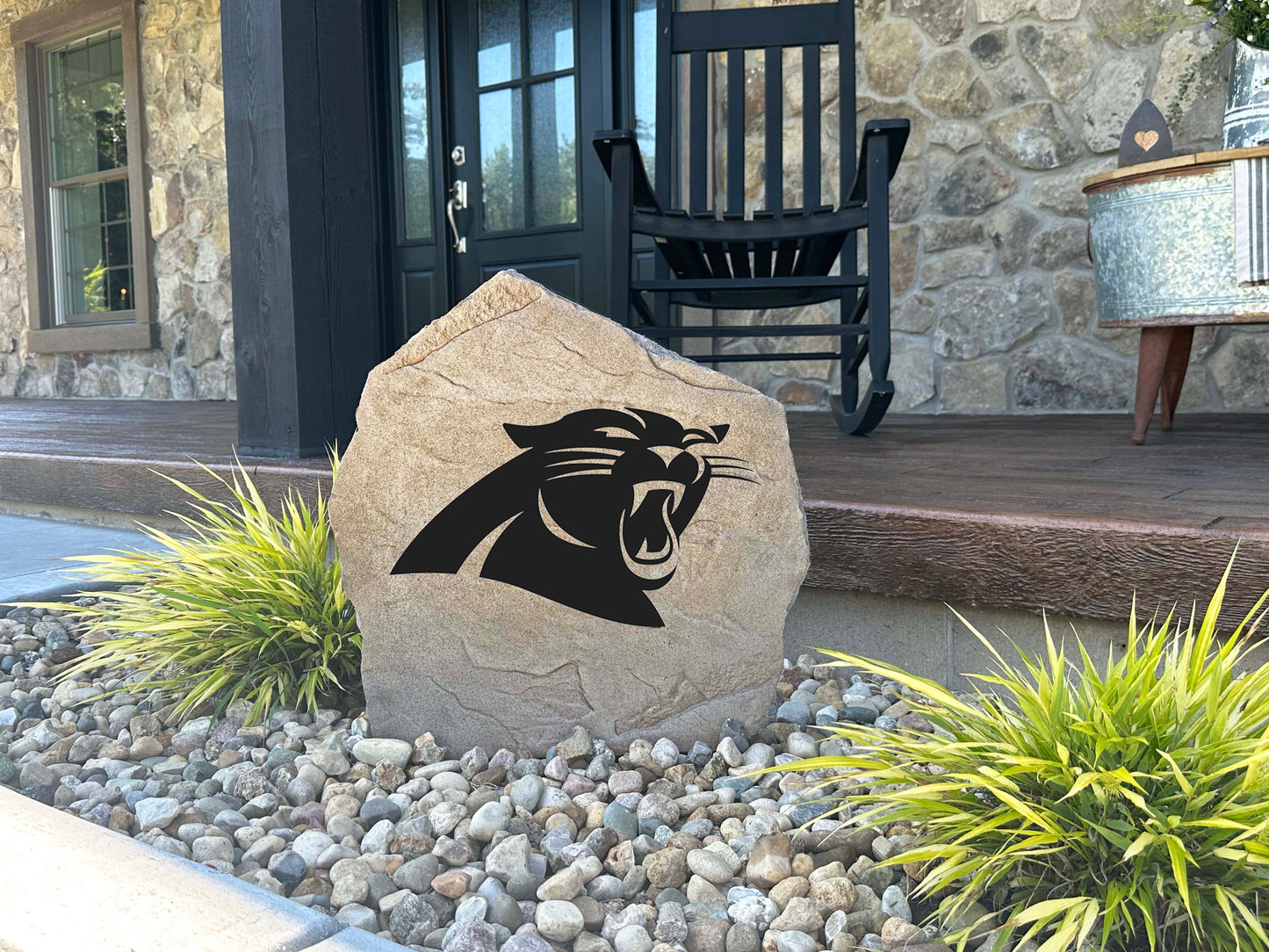 Carolina Panthers Design-A-Stone Landscape Art