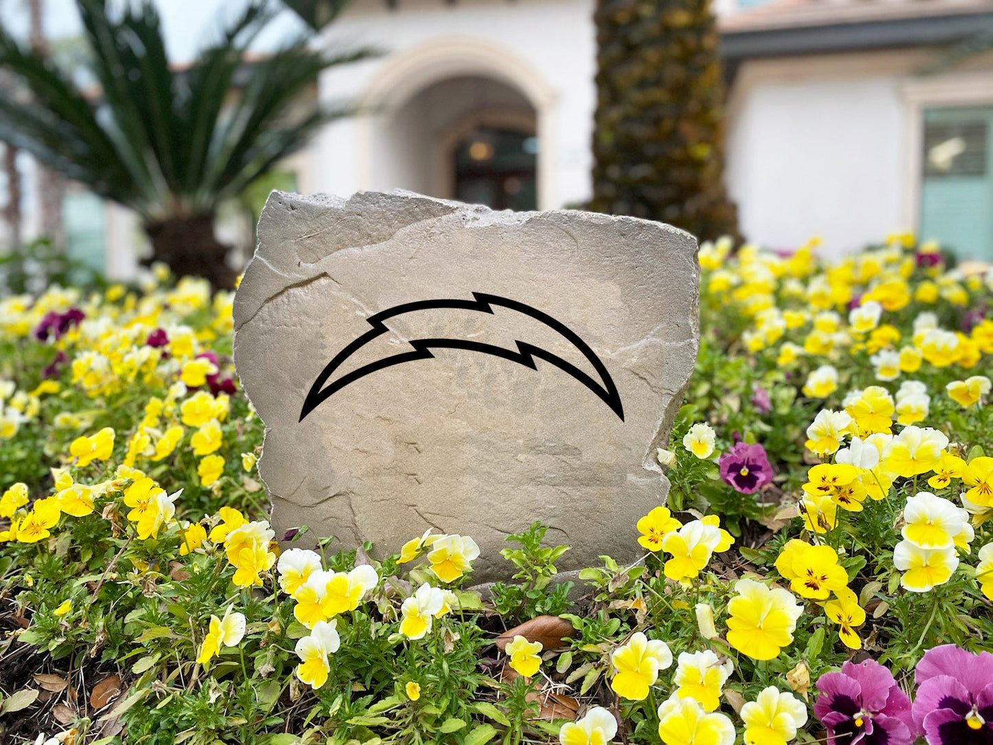 Los Angeles Chargers Design-A-Stone Landscape Art