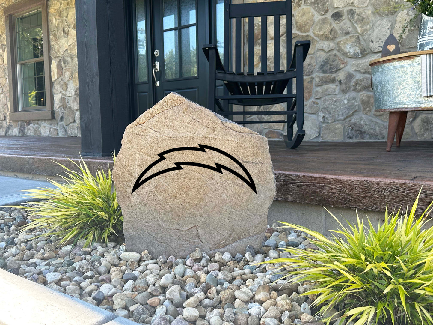 Los Angeles Chargers Design-A-Stone Landscape Art