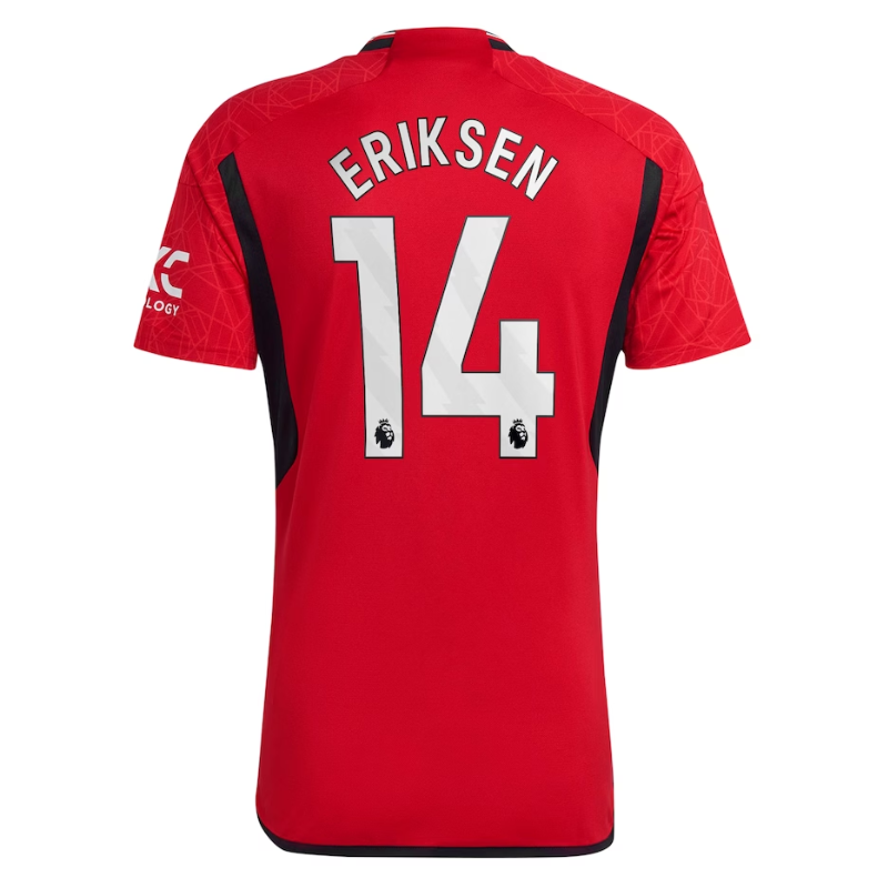 Christian Eriksen Manchester United Shirt 2023/24 Home Player Jersey - Red