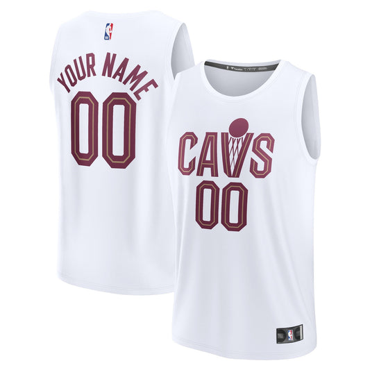 Cleveland Cavaliers Fanatics Fast Break Custom Jersey - Association Edition - White