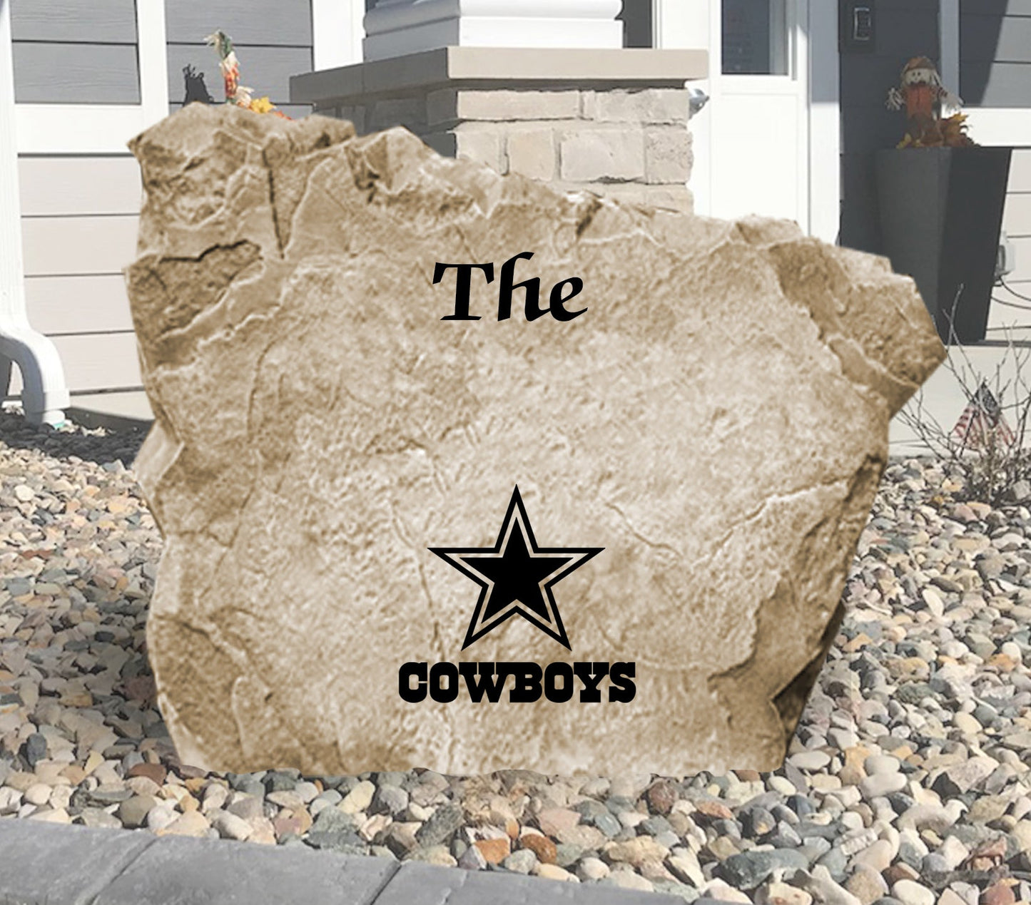 Dallas Cowboys Design-A-Stone Landscape Art Family Name