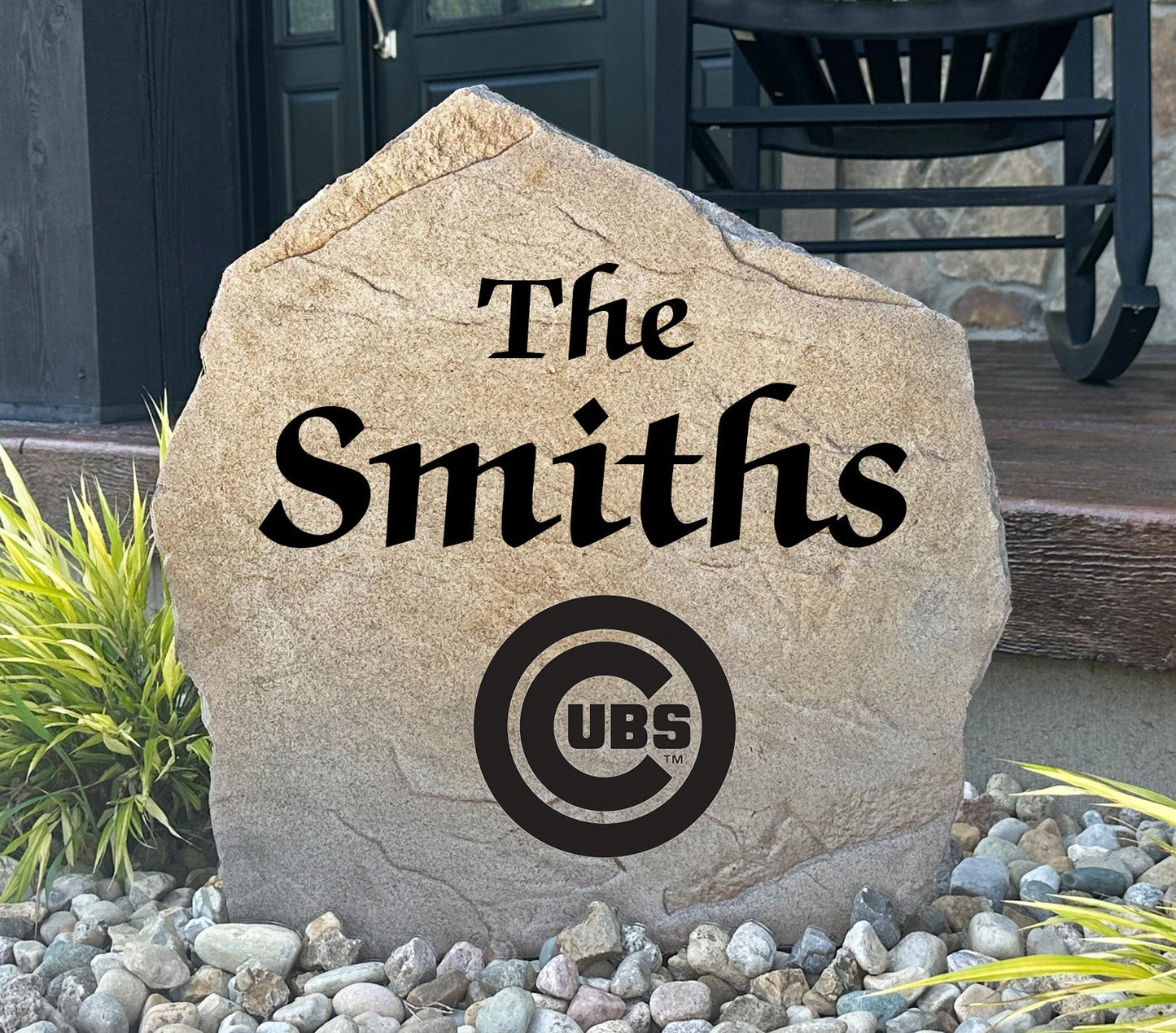 Chicago Cubs Design-A-Stone Landscape Art Family Name