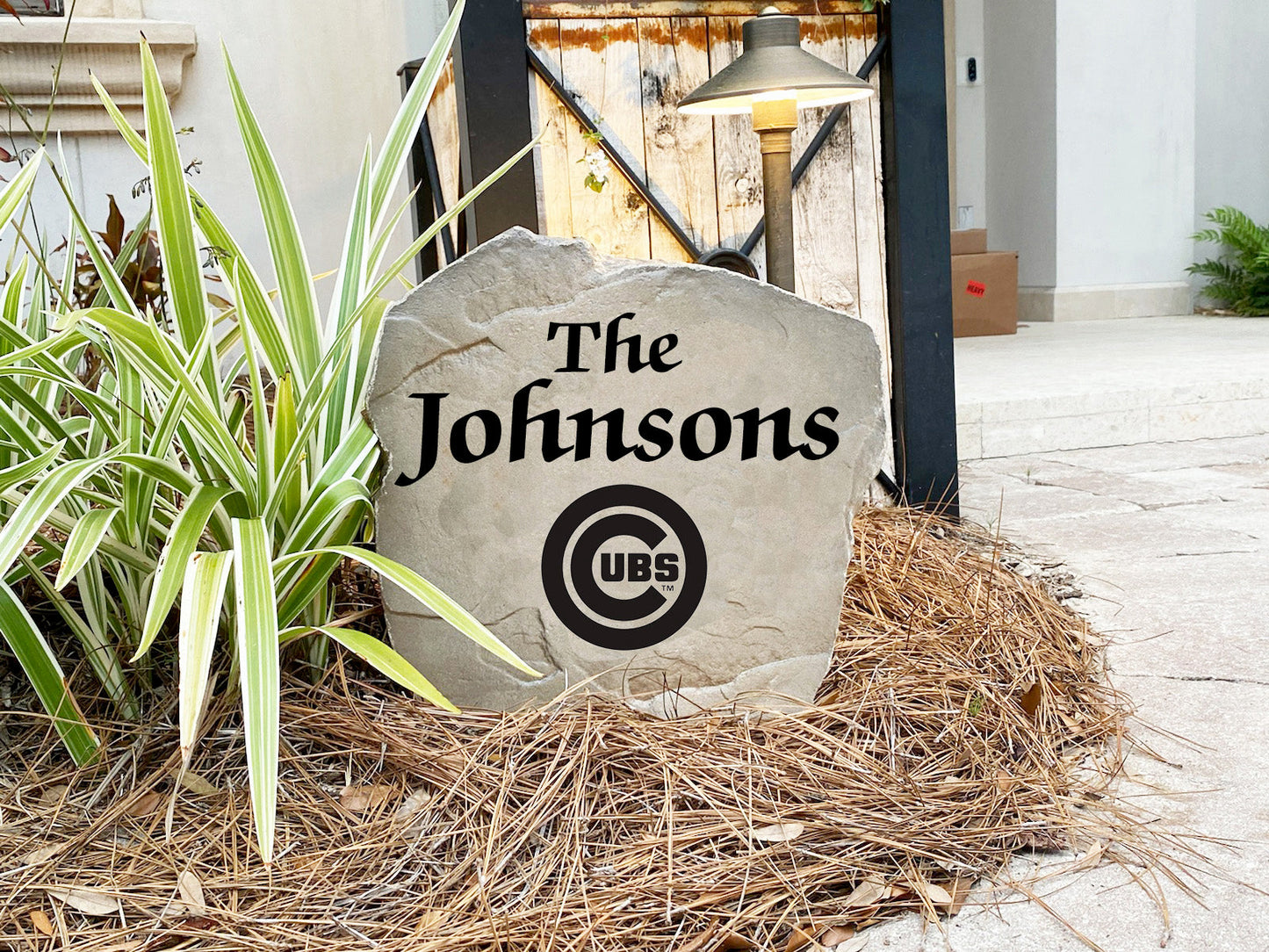 Chicago Cubs Design-A-Stone Landscape Art Family Name