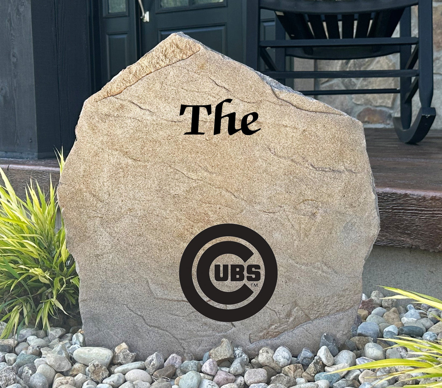 Chicago Cubs Design-A-Stone Landscape Art Family Name