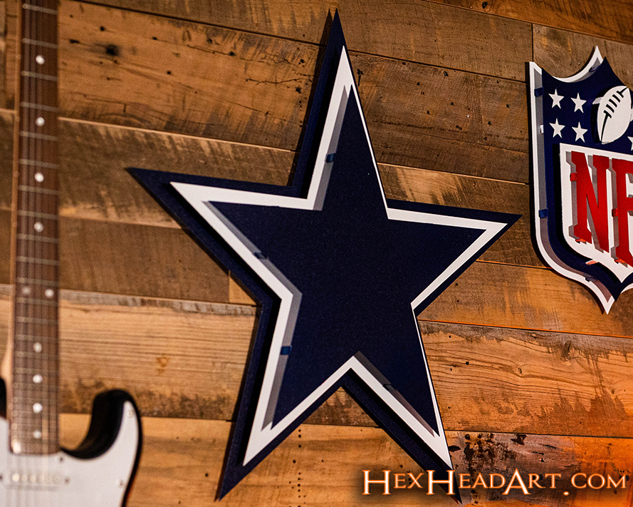 Dallas Cowboys "STAR" 3D Vintage Metal Wall Art