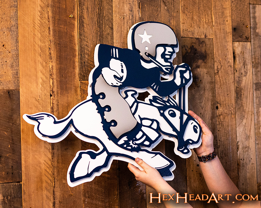 Dallas Cowboys Retro "1969 Cowboy" 3D Vintage Metal Wall Art