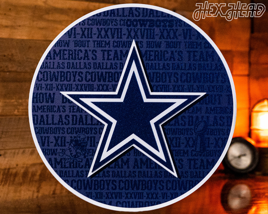 Dallas Cowboys CRAFT SERIES 3D Embossed Metal Wall Art