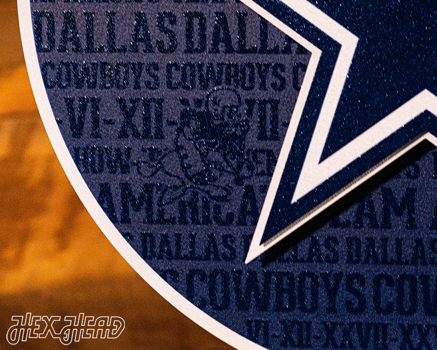 Dallas Cowboys CRAFT SERIES 3D Embossed Metal Wall Art