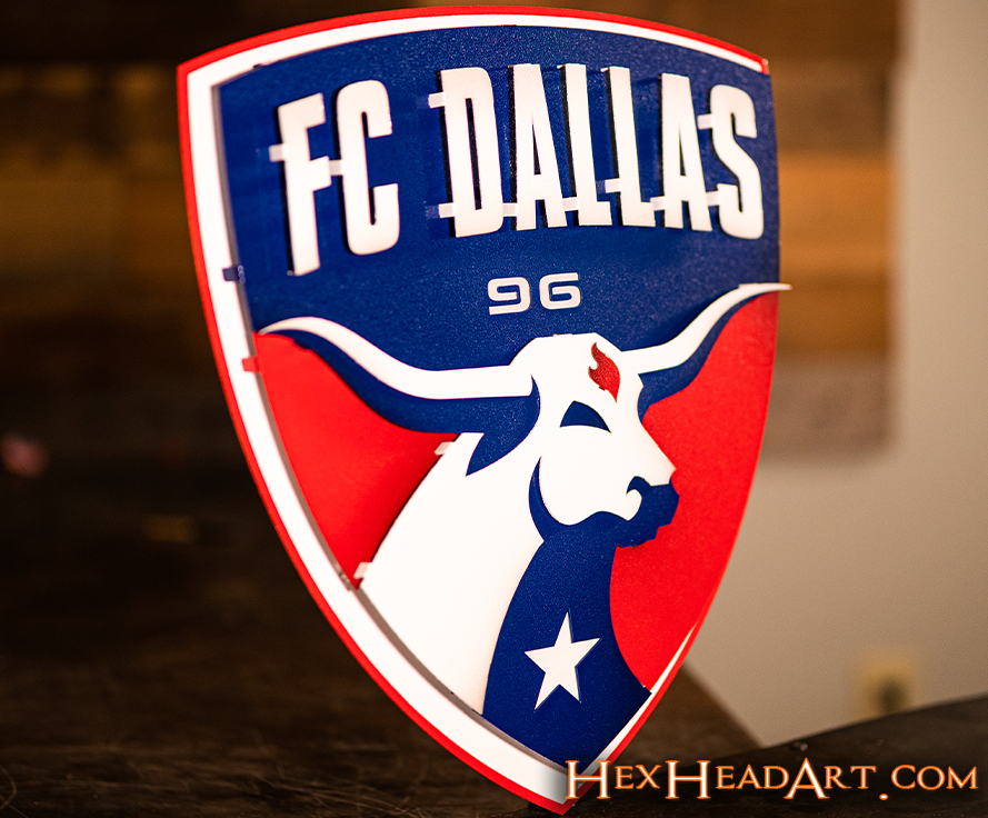 FC Dallas 3D Vintage Metal Wall Art