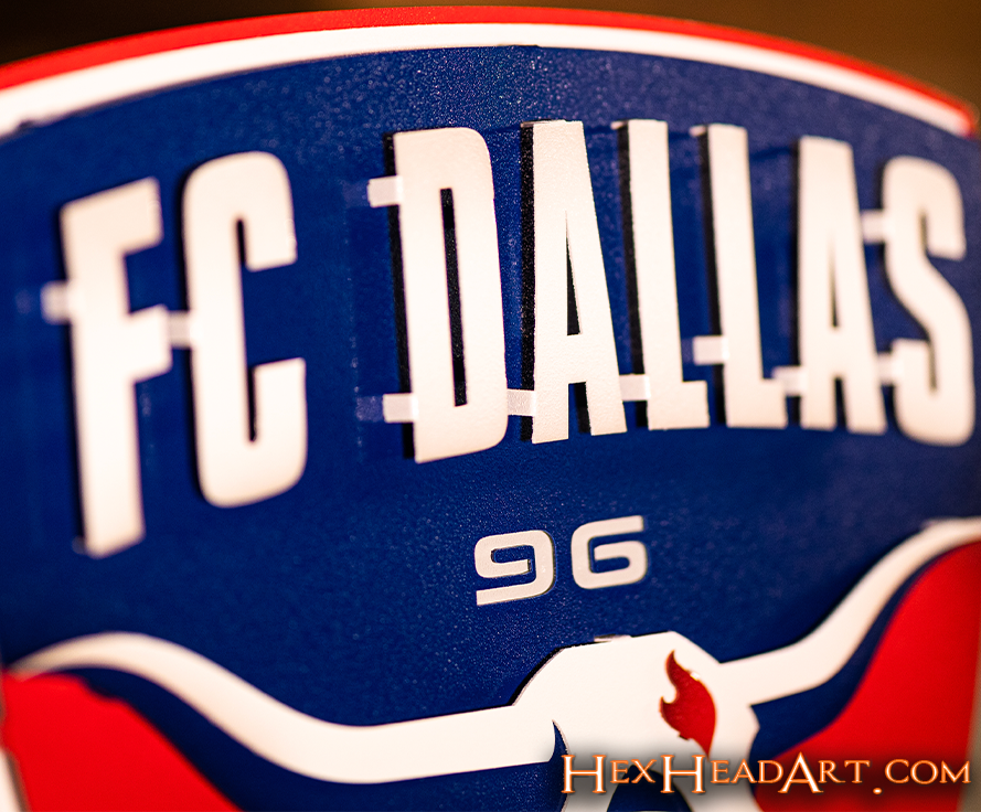 FC Dallas 3D Vintage Metal Wall Art