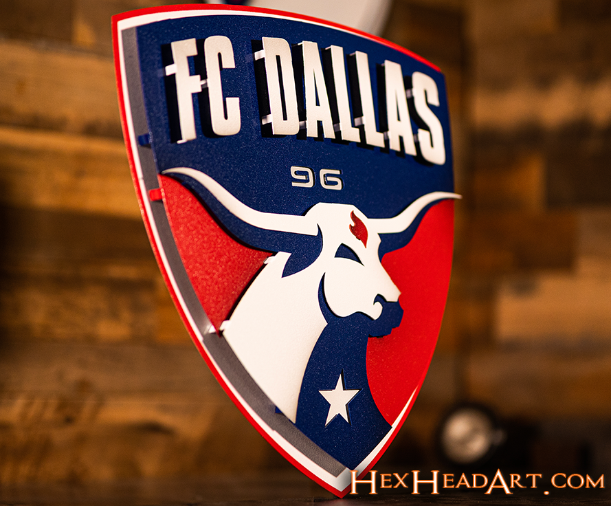 FC Dallas 3D Vintage Metal Wall Art