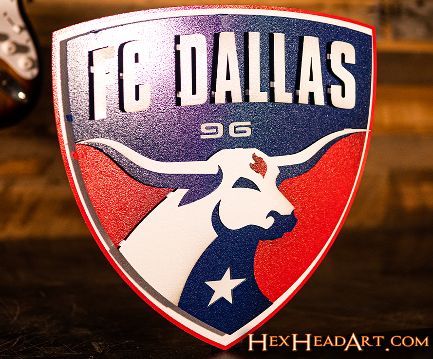 FC Dallas 3D Vintage Metal Wall Art