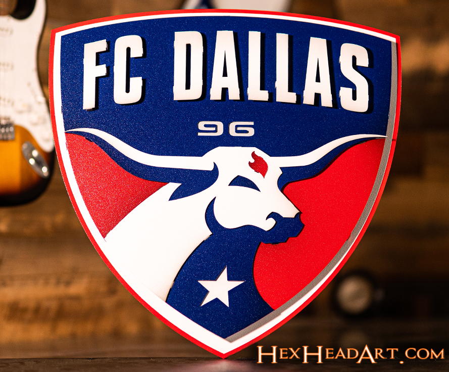 FC Dallas 3D Vintage Metal Wall Art