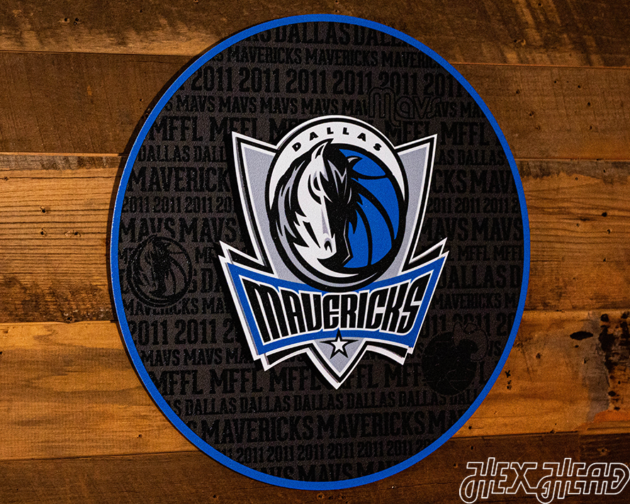 Dallas Mavericks CRAFT SERIES 3D Embossed Metal Wall Art