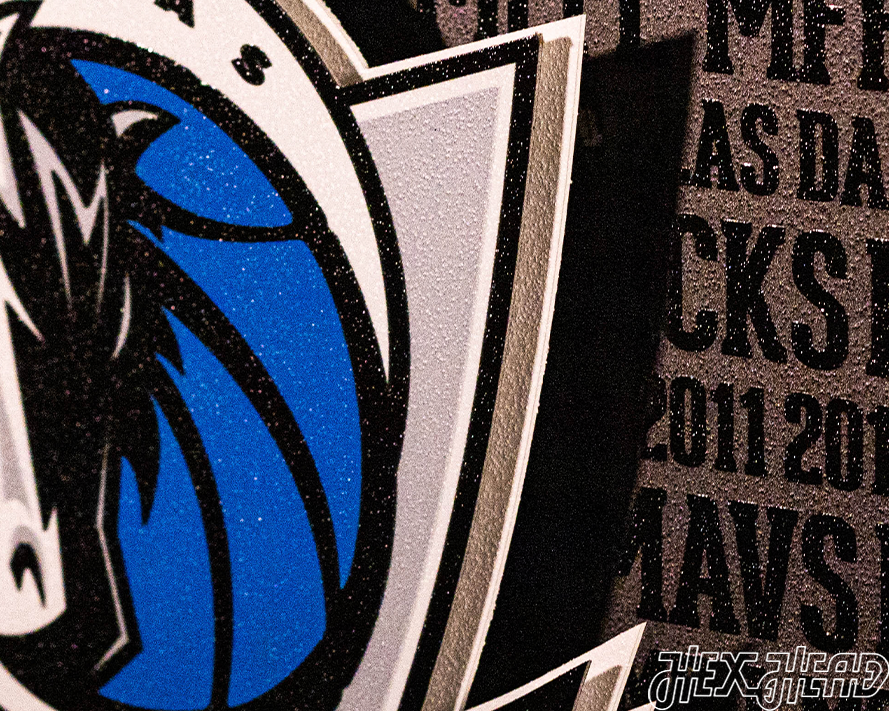 Dallas Mavericks CRAFT SERIES 3D Embossed Metal Wall Art