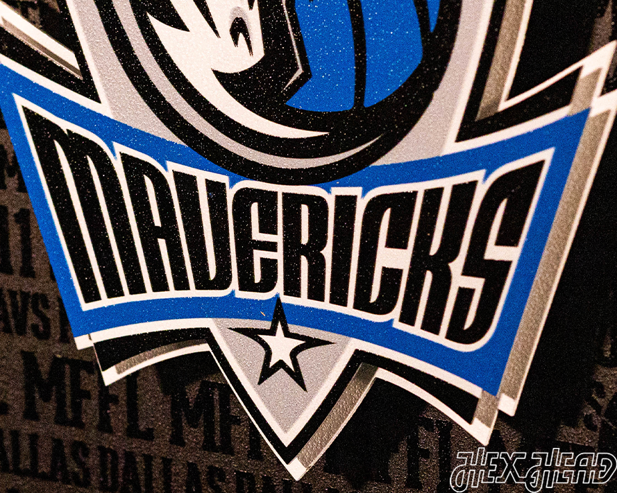 Dallas Mavericks CRAFT SERIES 3D Embossed Metal Wall Art